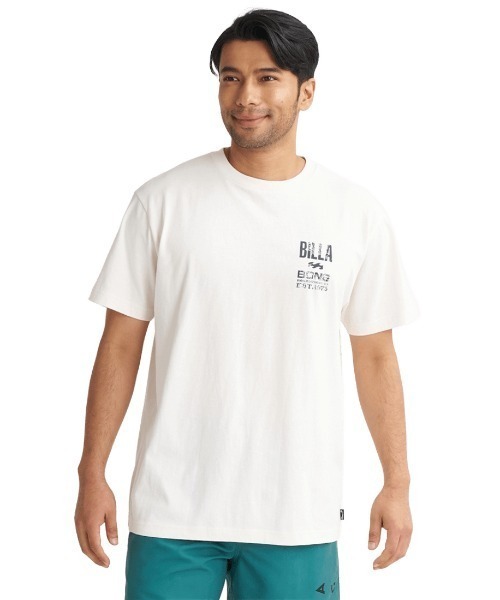 BILLABONG(ビラボン)の「【別注】ビラボン BILLABONG アウトドアカジュアル 半袖Tシャツ ADVISORY TAG ALPEN 限定コラボ(Tシャツ/カットソー・メンズ・ホワイト/クリーム/ブラック・S/M/L/LL)」の1枚目の写真