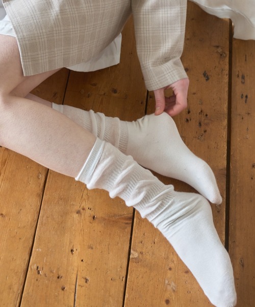Birthday room（バースデイルーム）の「パイルカラーソックス/Pile color socks（ソックス/靴下・レディース・ホワイト/ピンク/イエロー・FREE）」の2枚目の写真
