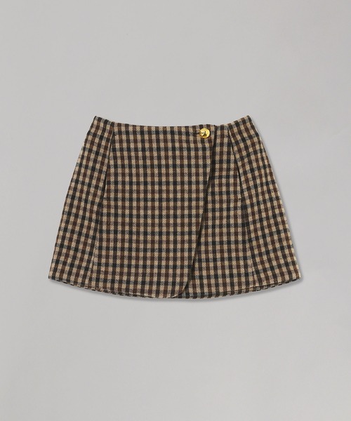 GANNI(ガニー)の「Check Wool Mix Skirt W0655(スカート・メンズ・マルチ・34)」の1枚目の写真