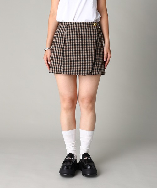 GANNI(ガニー)の「Check Wool Mix Skirt W0655(スカート・メンズ・マルチ・34)」の10枚目の写真