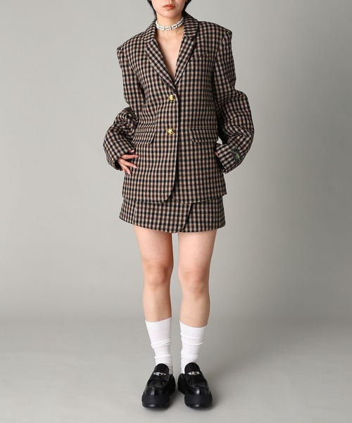 GANNI(ガニー)の「Check Wool Mix Skirt W0655(スカート・メンズ・マルチ・34)」の11枚目の写真
