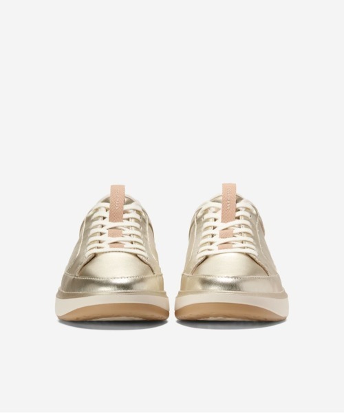 COLE HAAN（コールハーン）の「グランドプロ オールデイ コート スニーカー レザー womens（スニーカー・レディース・ゴールド・5/5.5/6/6.5/7/7.5/8/8.5）」の3枚目の写真