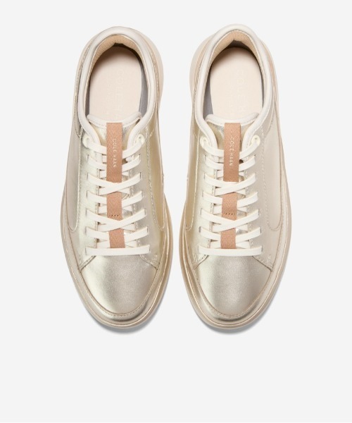 COLE HAAN（コールハーン）の「グランドプロ オールデイ コート スニーカー レザー womens（スニーカー・レディース・ゴールド・5/5.5/6/6.5/7/7.5/8/8.5）」の5枚目の写真