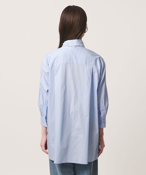 UNITED ARROWS(ユナイテッドアローズ)の「リボン ボウタイ チュニック シャツ(シャツ/ブラウス・レディース・オフホワイト/ライトブルー/その他1・FREE)」の14枚目の写真