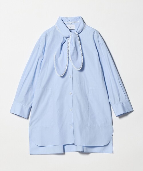 UNITED ARROWS(ユナイテッドアローズ)の「リボン ボウタイ チュニック シャツ(シャツ/ブラウス・レディース・オフホワイト/ライトブルー/その他1・FREE)」の15枚目の写真