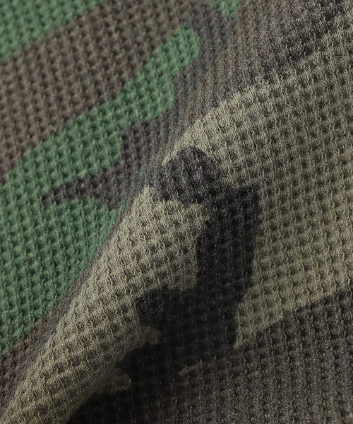 PULP/417EDIFICE(パルプフォーワンセブンエディフィス)の「FOSTEX MCD / フォステックスエムシーディー VTG WASHED CAMO LS THERMAL(Tシャツ/カットソー・メンズ・カーキ・SMALL/MEDIUM)」の2枚目の写真