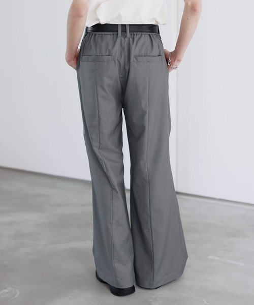 SOCCE(ソーシー)の「レイヤードラップTRフレアスラックス(スラックス・メンズ・ブラック/グレー・L/M/S/XL)」の3枚目の写真