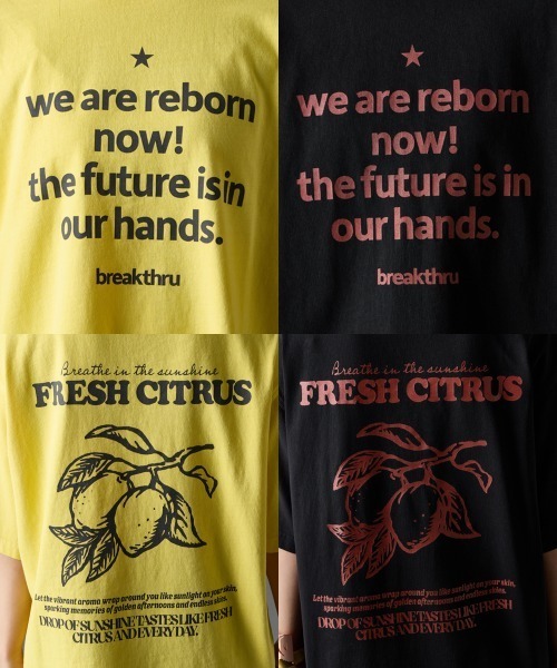 GEVS.(ジェイヴィス)の「綿100%ピグメント染バックプリントTシャツ<大きいサイズ有>GEVS.(Tシャツ/カットソー・レディース・スミクロ/イエロー・3L/LL/L/M/5L/4L)」の11枚目の写真