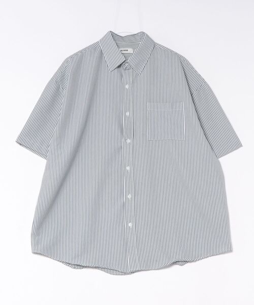 a.p.o.v.(エーピーオービー)の「a.p.o.v. オーバーサイズストライプ半袖シャツ(シャツ/ブラウス・メンズ・ブルー/ブラック/ホワイト・ONESIZE)」の10枚目の写真