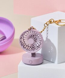BIRTHDAY BAR | 〈まるでカプセルトイ〉ミニチュアファン キーチェーン付　ミニ扇風機(生活家電)