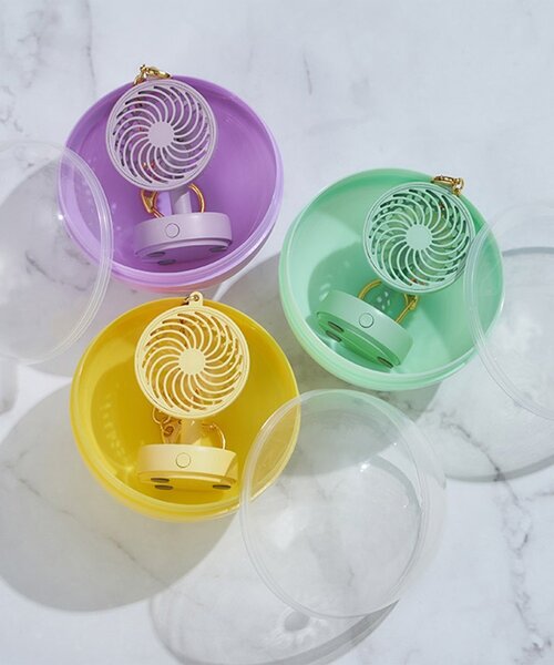 BIRTHDAY BAR(バースデイバー)の「〈まるでカプセルトイ〉ミニチュアファン キーチェーン付 ミニ扇風機(生活家電・レディース・イエロー/ピンク/グリーン・0)」の6枚目の写真