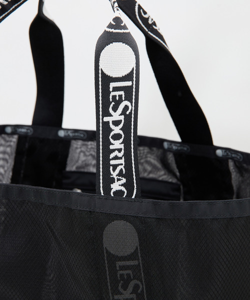 martinique(マルティニーク)の「《別注》【LeSportsac/レスポートサック】1043 E/W REVERSIBLE PKT TOTE(Mesh)(トートバッグ・レディース・ブラック・FREE)」の4枚目の写真