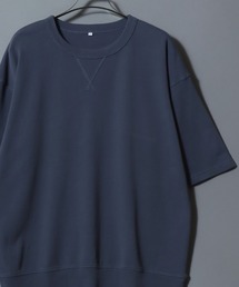 ANPAS | Short-Sleeve Crewneck Sweatshirt / コットン 半袖スウェット 無地 ユニセックス メンズ レディース トレーナー Tシャツ 綿100％ シンプル(Tシャツ/カットソー)