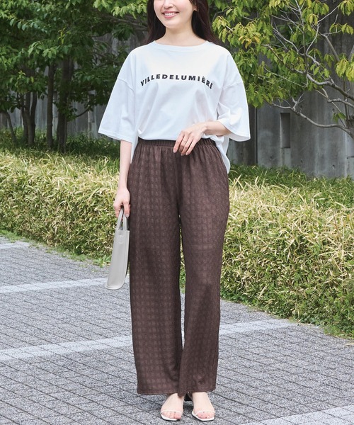 LAVEANGE(ラビアンジェ)の「楊柳カットソーイージーパンツ(その他パンツ・レディース・ブラック/ピンク/ブラウン・M/LL/3L/4L/5L)」の11枚目の写真