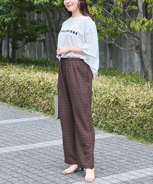 LAVEANGE(ラビアンジェ)の「楊柳カットソーイージーパンツ(その他パンツ・レディース・ブラック/ピンク/ブラウン・M/LL/3L/4L/5L)」の13枚目の写真