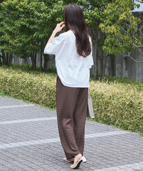 LAVEANGE(ラビアンジェ)の「楊柳カットソーイージーパンツ(その他パンツ・レディース・ブラック/ピンク/ブラウン・M/LL/3L/4L/5L)」の15枚目の写真