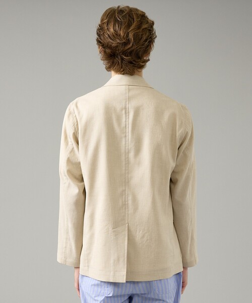 ABAHOUSE(アバハウス)の「カレンダー加工 リネンライク サマージャケット/ 軽量 ストレッチ(テーラードジャケット・メンズ・チャコールグレー/ダークブラウン/ベージュ系その他・46/50/48)」の7枚目の写真