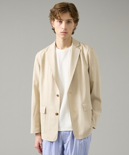 ABAHOUSE(アバハウス)の「カレンダー加工 リネンライク サマージャケット/ 軽量 ストレッチ(テーラードジャケット・メンズ・チャコールグレー/ダークブラウン/ベージュ系その他・46/50/48)」の13枚目の写真