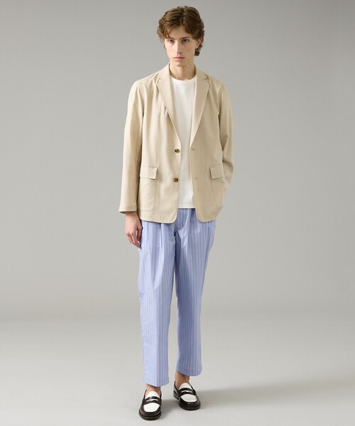 ABAHOUSE(アバハウス)の「カレンダー加工 リネンライク サマージャケット/ 軽量 ストレッチ(テーラードジャケット・メンズ・チャコールグレー/ダークブラウン/ベージュ系その他・46/50/48)」の14枚目の写真