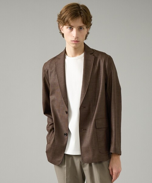 ABAHOUSE(アバハウス)の「カレンダー加工 リネンライク サマージャケット/ 軽量 ストレッチ(テーラードジャケット・メンズ・チャコールグレー/ダークブラウン/ベージュ系その他・46/50/48)」の17枚目の写真