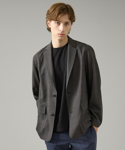 ABAHOUSE(アバハウス)の「カレンダー加工 リネンライク サマージャケット/ 軽量 ストレッチ(テーラードジャケット・メンズ・チャコールグレー/ダークブラウン/ベージュ系その他・46/50/48)」の19枚目の写真