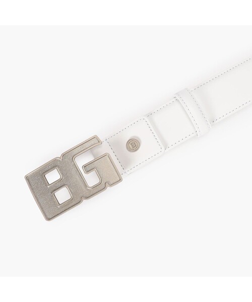 BRIEFING（ブリーフィング）の「【BRIEFING GOLF／ブリーフィングゴルフ】BG BUCKLE LEATHER BELT（ベルト・メンズ・ホワイト/ブラック・FREE）」の7枚目の写真