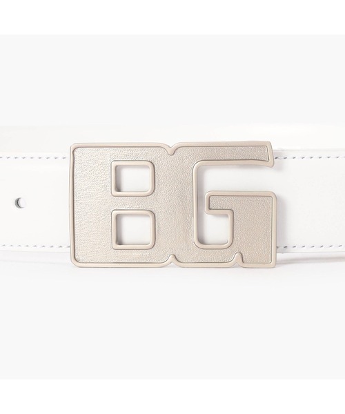 BRIEFING（ブリーフィング）の「【BRIEFING GOLF／ブリーフィングゴルフ】BG BUCKLE LEATHER BELT（ベルト・メンズ・ホワイト/ブラック・FREE）」の4枚目の写真