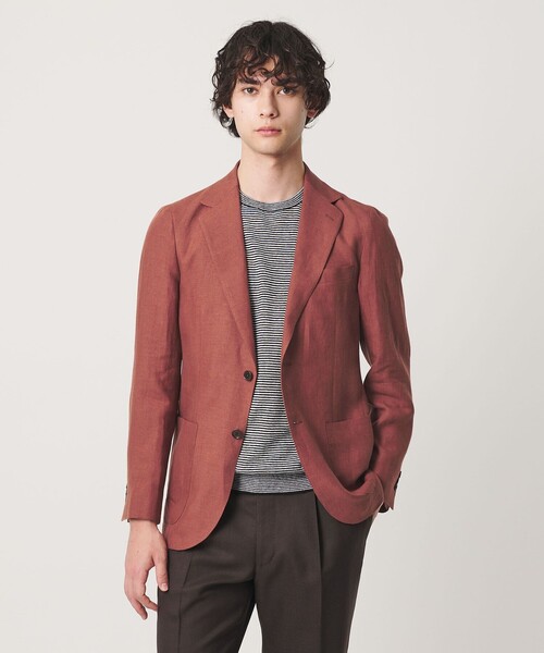 UNITED ARROWS(ユナイテッドアローズ)の「LIBECO シングル 2ボタン テーラード ジャケット(テーラードジャケット・メンズ・モカ/ネイビー/ダークオレンジ/ブラック・50/46/48/44)」の4枚目の写真