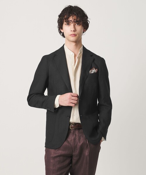 UNITED ARROWS(ユナイテッドアローズ)の「LIBECO シングル 2ボタン テーラード ジャケット(テーラードジャケット・メンズ・モカ/ネイビー/ダークオレンジ/ブラック・50/46/48/44)」の11枚目の写真