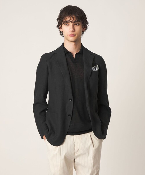 UNITED ARROWS(ユナイテッドアローズ)の「LIBECO シングル 2ボタン テーラード ジャケット(テーラードジャケット・メンズ・モカ/ネイビー/ダークオレンジ/ブラック・50/46/48/44)」の9枚目の写真