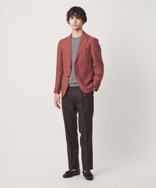 UNITED ARROWS(ユナイテッドアローズ)の「LIBECO シングル 2ボタン テーラード ジャケット(テーラードジャケット・メンズ・モカ/ネイビー/ダークオレンジ/ブラック・50/46/48/44)」の6枚目の写真