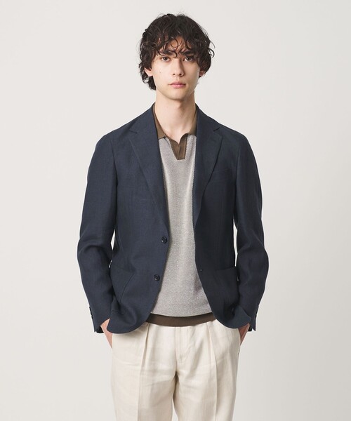 UNITED ARROWS(ユナイテッドアローズ)の「LIBECO シングル 2ボタン テーラード ジャケット(テーラードジャケット・メンズ・モカ/ネイビー/ダークオレンジ/ブラック・50/46/48/44)」の5枚目の写真