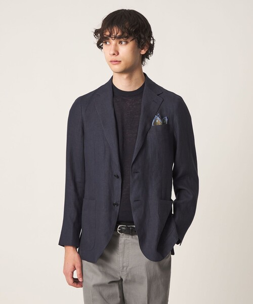 UNITED ARROWS(ユナイテッドアローズ)の「LIBECO シングル 2ボタン テーラード ジャケット(テーラードジャケット・メンズ・モカ/ネイビー/ダークオレンジ/ブラック・50/46/48/44)」の13枚目の写真