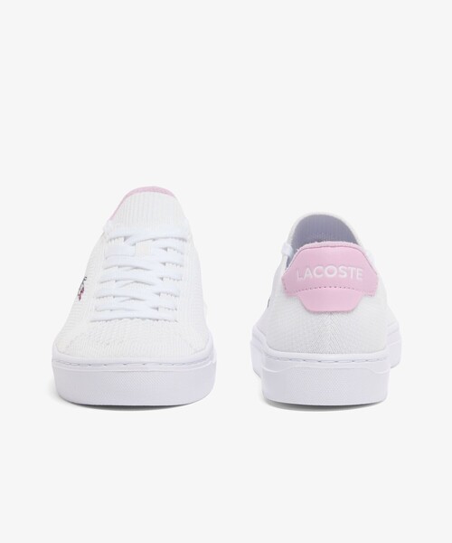 LACOSTE(ラコステ)の「レディース LA PIQUEE 2.0 126 1 CFA / 鹿の子地ニットスニーカー(スニーカー・レディース・ホワイト×ピンク・25.5cm/24.5cm/23.5cm/24.0cm/23.0cm/22.5cm)」の5枚目の写真