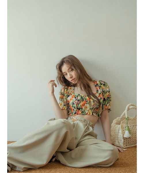 LILY BROWN(リリーブラウン)の「コットンパフスリーブブラウス(シャツ/ブラウス・レディース・ホワイト/ドット/その他・F)」の5枚目の写真