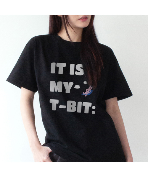 TEESSERT(ティーザート)の「イッツマイティビット レタリング ベーシック 半袖Tシャツ(ホワイト、ブラック、グレー)(Tシャツ/カットソー・レディース・ホワイト/ライトグレー/ブラック・SMALL/MEDIUM/LARGE/X-LARGE/XX-LARGE)」の1枚目の写真
