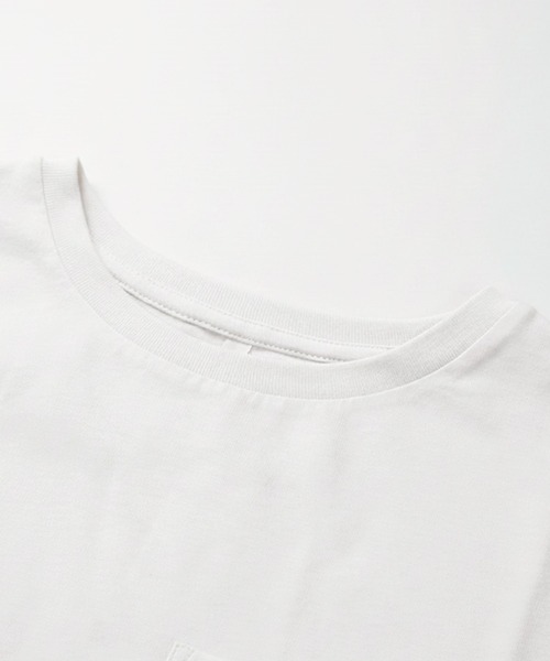 coca(coca)(コカ)の「ピスポケットワイドラウンドT(Tシャツ/カットソー・レディース・ホワイト/ライトピンク・L/M/S)」の16枚目の写真