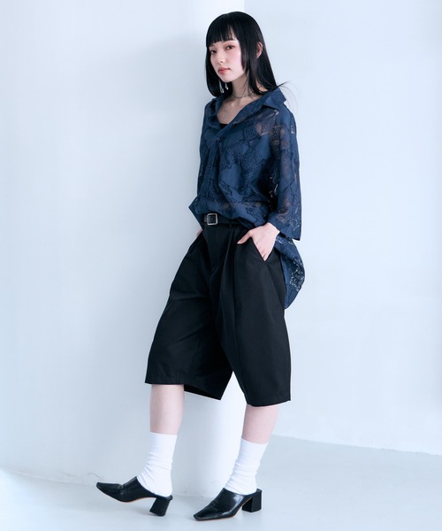 RAGEBLUE(レイジブルー)の「レース編み柄/総柄シャツ(シャツ/ブラウス・メンズ・ホワイト/ブルー/ブラック・MEDIUM/LARGE)」の15枚目の写真