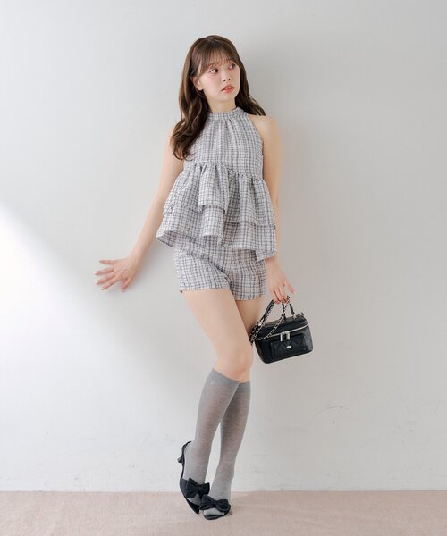 セットアップ対応】ツイードコンパクトショートパンツ（その他パンツ