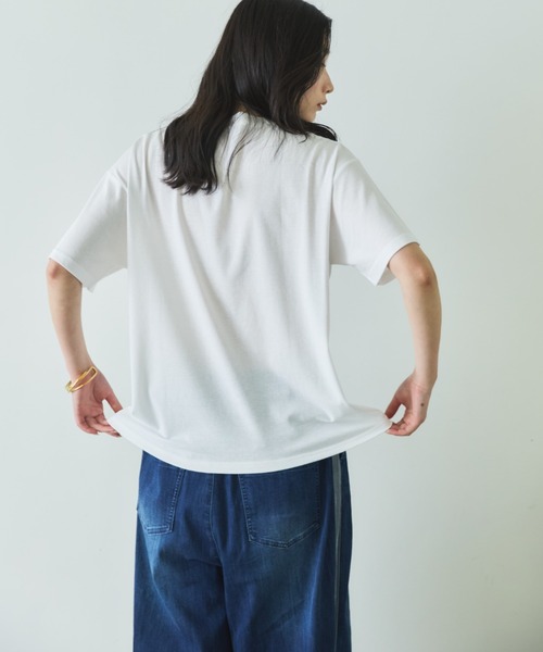 Doux archives(ドゥアルシーヴ)の「PARIS転写ロゴTee(Tシャツ/カットソー・レディース・ミント/オフホワイト・FREE)」の14枚目の写真