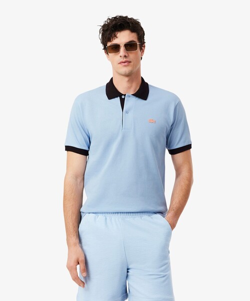 LACOSTE(ラコステ)の「配色コントラストリブ 2トーンポロシャツ(ポロシャツ・メンズ・オレンジ/ホワイト/ライトブルー・3/5/2/4)」の20枚目の写真