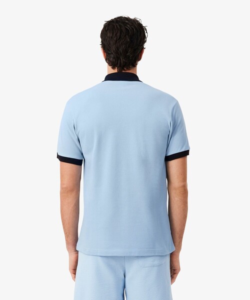 LACOSTE(ラコステ)の「配色コントラストリブ 2トーンポロシャツ(ポロシャツ・メンズ・オレンジ/ホワイト/ライトブルー・3/5/2/4)」の18枚目の写真