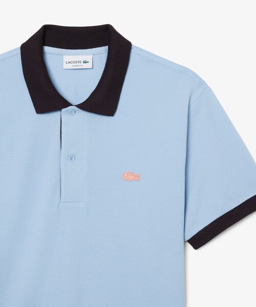 LACOSTE(ラコステ)の「配色コントラストリブ 2トーンポロシャツ(ポロシャツ・メンズ・オレンジ/ホワイト/ライトブルー・3/5/2/4)」の16枚目の写真