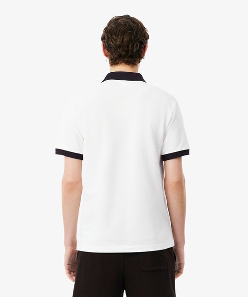 LACOSTE(ラコステ)の「配色コントラストリブ 2トーンポロシャツ(ポロシャツ・メンズ・オレンジ/ホワイト/ライトブルー・3/5/2/4)」の11枚目の写真