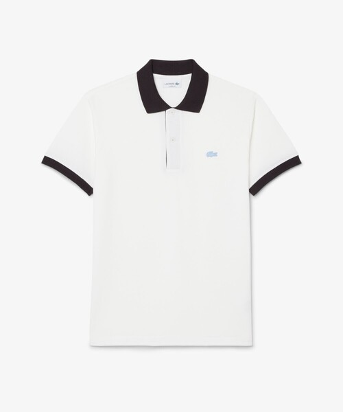 LACOSTE(ラコステ)の「配色コントラストリブ 2トーンポロシャツ(ポロシャツ・メンズ・オレンジ/ホワイト/ライトブルー・3/5/2/4)」の10枚目の写真