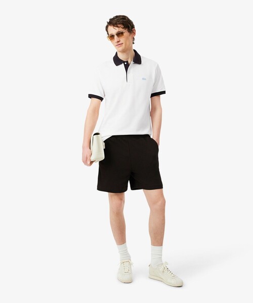 LACOSTE(ラコステ)の「配色コントラストリブ 2トーンポロシャツ(ポロシャツ・メンズ・オレンジ/ホワイト/ライトブルー・3/5/2/4)」の9枚目の写真