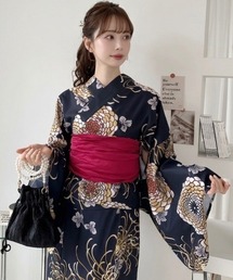 お嬢さん総レースレースフリルセパレート浴衣（浴衣）｜NOEMIE