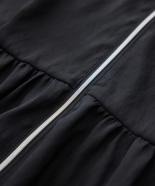 SALON adam et rope'（サロン アダム エ ロペ）の「リネンライクシアージップアップシャツ（シャツ/ブラウス・レディース・ブラック/ブルー系その他4/ベージュ・FREE）」の10枚目の写真