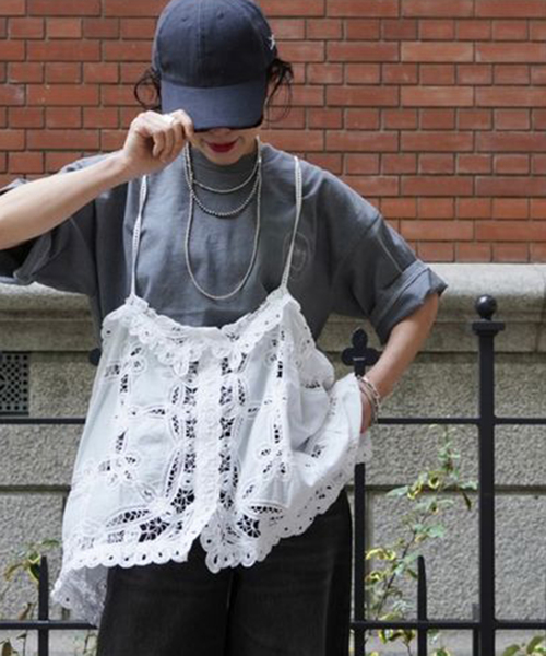 JOURNAL STANDARD LUXE(ジャーナルスタンダード ラックス)の「《追加3》バテンレース キャミブラウス(シャツ/ブラウス・レディース・ホワイト/ブラック・FREE)」の10枚目の写真