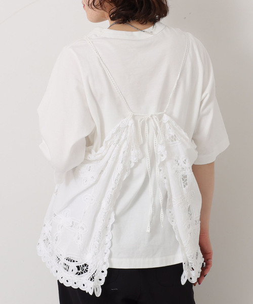 JOURNAL STANDARD LUXE(ジャーナルスタンダード ラックス)の「《追加3》バテンレース キャミブラウス(シャツ/ブラウス・レディース・ホワイト/ブラック・FREE)」の13枚目の写真